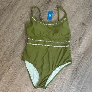Cupshe Olive Green One-Piece Swimsuit
